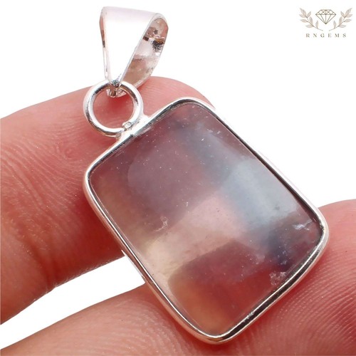 Fluorite gemstone 925 silver - fluorite,