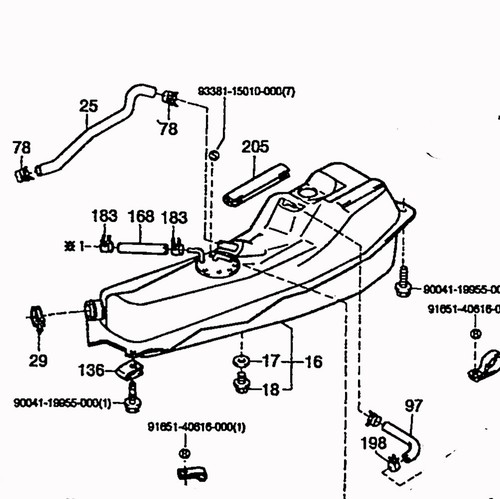 Fuel tank for - piaggio, porter