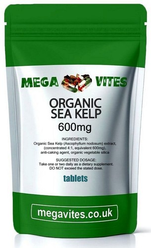 Organic sea kelp tablets 600mg - organic,