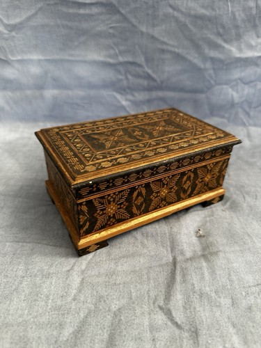 Vintage ussr wooden pyrography - vintage,