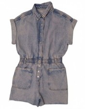 Zara Womens Denim Playsuit UK