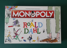 Monopoly Roald Dahl Edition (2018) Board Game - MISSING 1 token, 2 cards, 2 dice