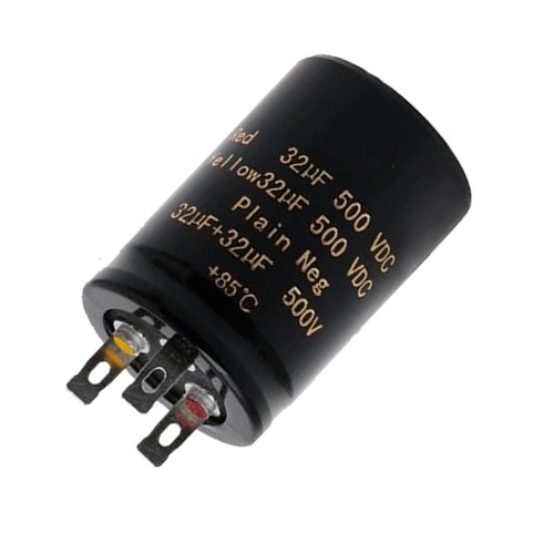 32uf 500v audio - 32+32uf,