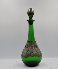 Art Nouveau Style Green Glass