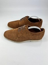 Dune London Men's Brown Suede Derby Shoes UK 8 Rubber Sole Lightweight Classic