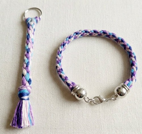 Handmade keyring and bracelet - handmade,