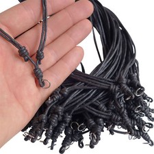 Black Hemp Cord Pendant Necklace Chains Chokers String Knot Ropes Bulk Wholesale