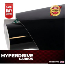 Vinyl Wrap Car Black Gloss Premium Quality Sheet Film Free Air Release UK!