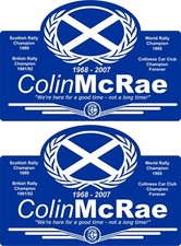 Colin mcrae tribute decals - colin, x2