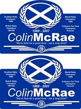 Colin McRae Tribute decals x2 - Impreza Subaru WRX STi Rally