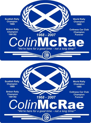Colin mcrae tribute decals - mcrae,