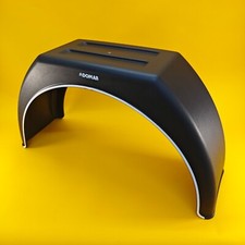Single Wheel Mudguard Flat Top Plastic 880 x 260mm Black Mud Flap Domar Truck UK