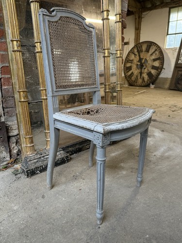 Antique french painted chair - painted,