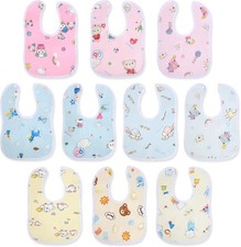 10-Pack Baby Bandana Bibs for
