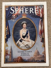 The Sphere Magazine 1957 Royal Visit to Canada & USA Queen Elizabeth II Number