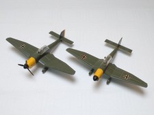 2 Vintage Dinky Toys - Ju87 Stuka - One Original Bomb - Die Cast - Very Good