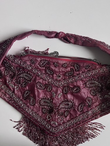 Zara burgundy bandana bag nwot - burgundy,