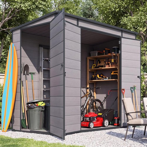 Outdoor resin storage - resin, shed