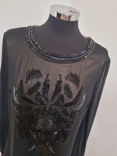Ted baker black beaded dress - ted,