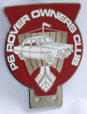 NEW - P6 ROVER BADGE - P6 ROVER OWNERS CLUB GRILLE BADGE / BADGE FOR BADGE BAR