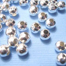 Silver Plated Round Ball Spacer Beads Jewellery Making 2mm 3mm 4mm 5mm 6mm 8mm