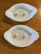 Lot Of 2 Bandwagon White Baked