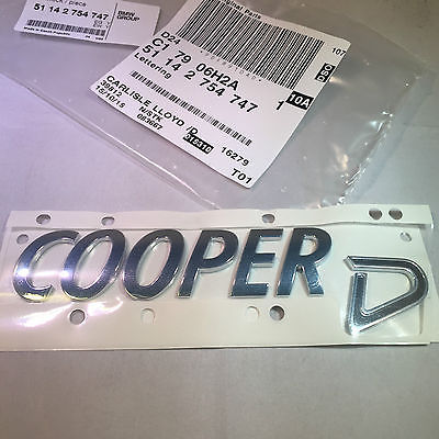 Mini genuine rear boot - genuine, badge