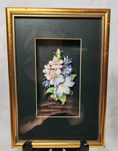 Vintage floral picture - 3d,