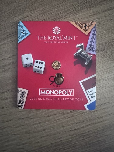 Monopoly 40oz 999 9au - 1/40oz, gold