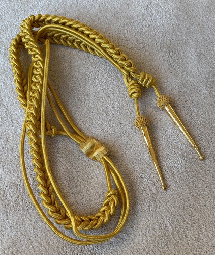 Gold ceremonial aiguillette - gold,