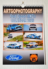 Ford Escort MK2 Rallying Calendar A4  size office calendar Artgophotography