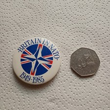 britain in nato pin badge 1949