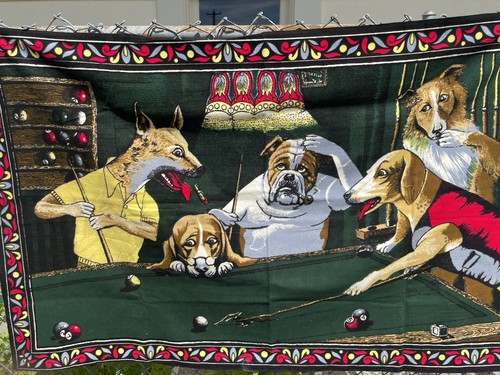 Vintage 1970 dogs playing - 1970's,