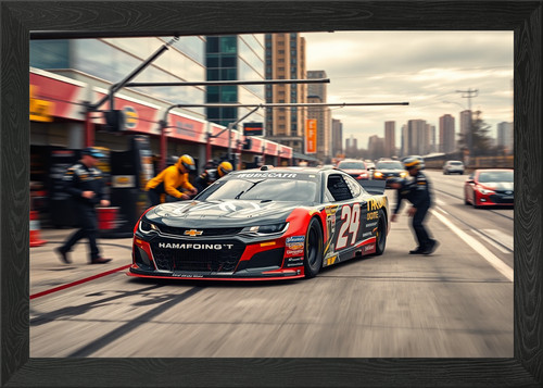 Nascar stock car - stock, framed
