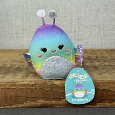 Squishmallow Micromallow Estephania - Rainbow Butterfly Mini Soft Toy With Tags 