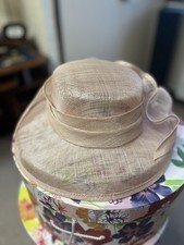 Ladies Pale Pink Large Brim