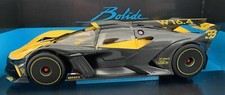 Bugatti Bolide 2021, Black & Yellow,  1:18 scale track day  race model, Bburago