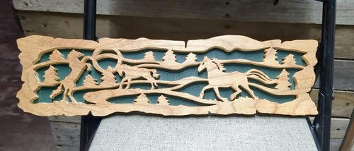 Detailed scroll saw wall art - scroll,