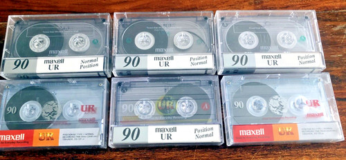 Six maxell c60 audio - 'maxell,