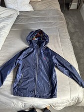 10-12 Y Polo Ralph Lauren Boys' Showerproof Navy Blue Jacket Coat Polo Bears
