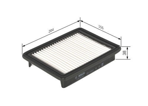 Bosch air filter - bosch, opel