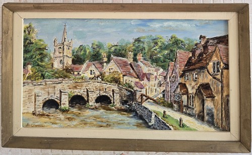 Vintage original oil painting - vintage,
