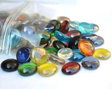 180 Glass PEBBLES Vases Stones