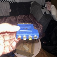 Scart Lead to SVHS & 3 x RCA Phono TV Adaptor Adapter Converter Box with Switch