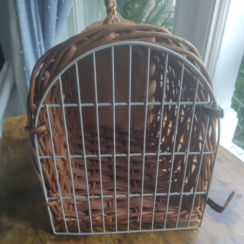 Vintage wicker wood pet - vintage,