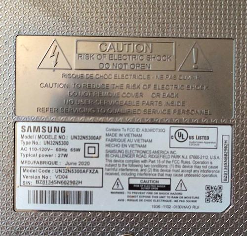 Samsung un32n5300 32in - samsung,