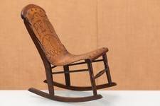 Antique American Bentwood & Plywood PET Miniature Rocking Chair