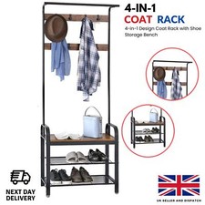 4-in-1 Coat Rack and Shoe