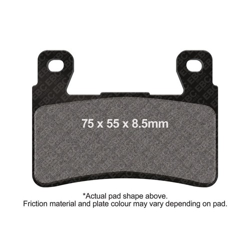 Ebc double brake - pad, front