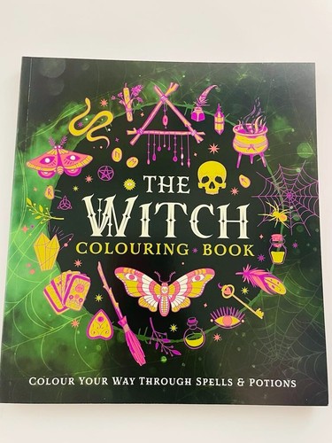 Witch colouring book colour - colouring,
